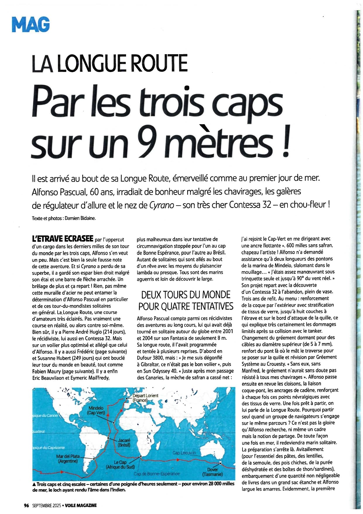 Article du journal Voile et Voilier 06/2025